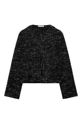 Casaco de malha - Preto mesclado