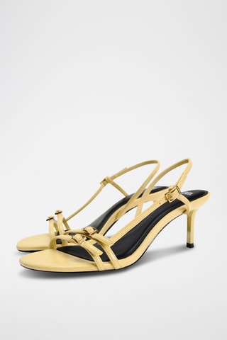 Sandálias de salto- Amarelo