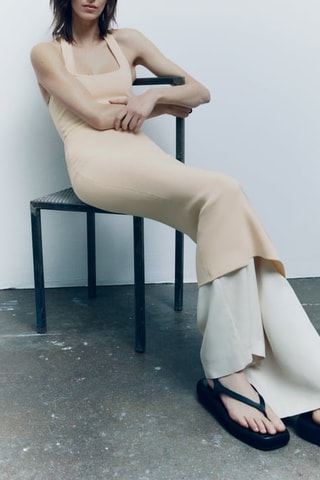 Sandálias em couro- Azul-marinho