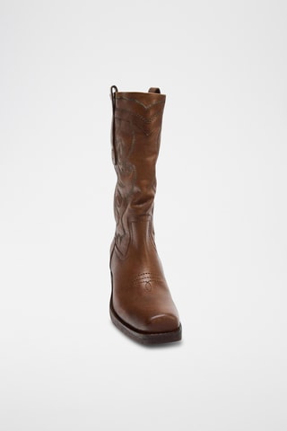Bottines en cuir - Marron