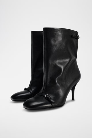 Bottines en cuir - Noir