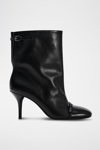 Bottines en cuir - Noir