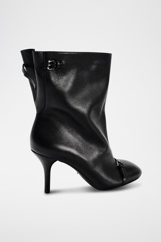 Bottines en cuir - Noir