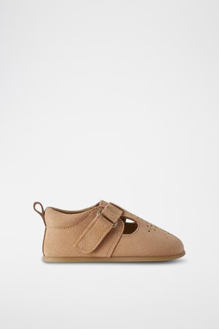 Babies de nobuck - Castanho-claro