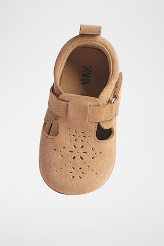 Babies de nobuck - Castanho-claro