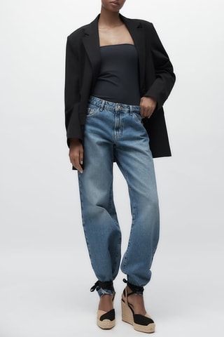 Alpargatas com cunha - Preto e bege