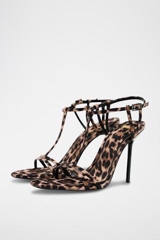 Sandálias de salto- Castanho