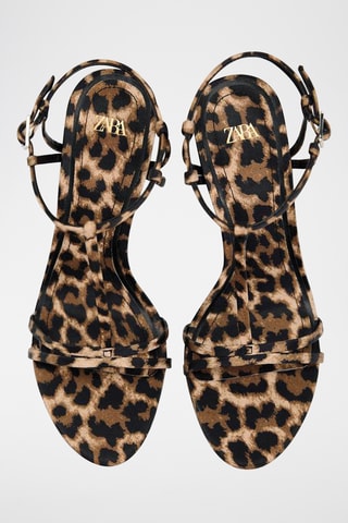 Sandálias de salto- Castanho