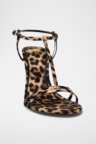 Sandálias de salto- Castanho