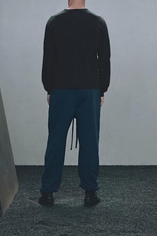 Sapatilhas em couro - Preto