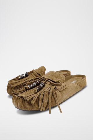 Socas em nobuck- Castanho