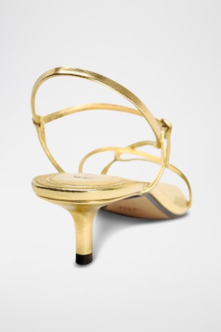 Sandálias de salto- Dourado