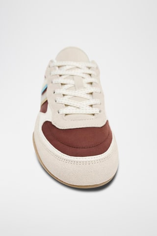 Sapatilhas em nobuck - Bege