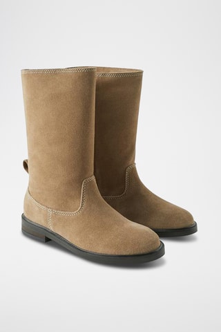 Botins em nobuck - Bege