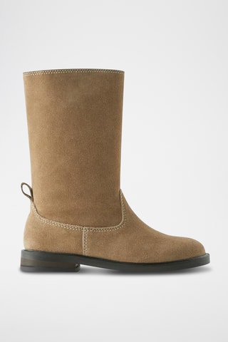 Botins em nobuck - Bege