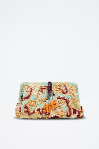 Mala a tiracolo - Azul-celeste e bege