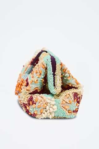 Mala a tiracolo - Azul-celeste e bege