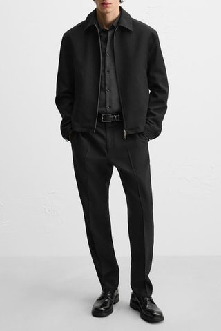 Derbies em couro - Preto