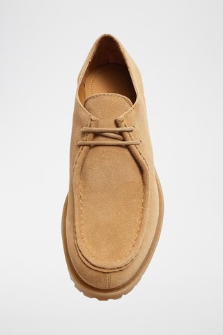 Mocassins em nobuck - Bege