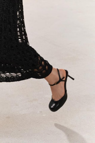 Sapatos de salto envernizados - Preto