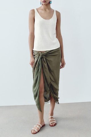 Mules em couro - Cru