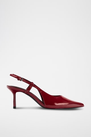 Sapatos de salto envernizados - Vermelho