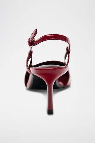 Sapatos de salto envernizados - Vermelho