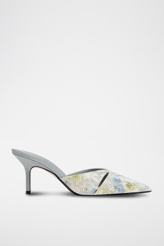 Mules de salto- Azul-celeste