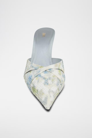 Mules de salto- Azul-celeste