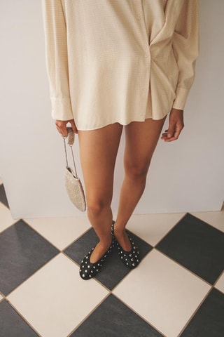 Sabrinas em couro - Preto