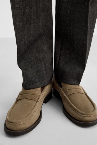 Mocassins em nobuck - Toupeira