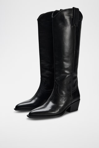 Bottes en cuir - Noir
