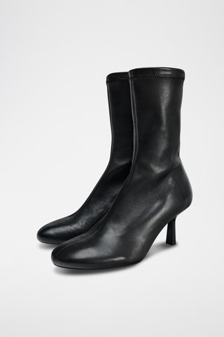 Bottines en cuir - Noir