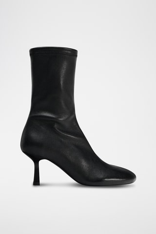 Bottines en cuir - Noir