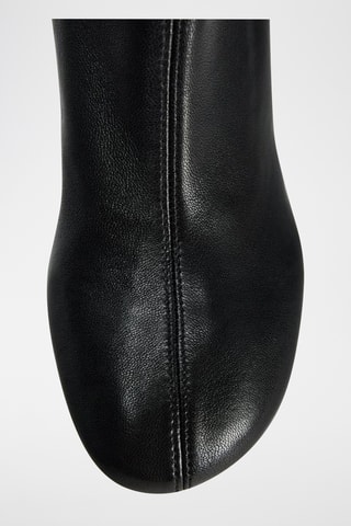 Bottines en cuir - Noir