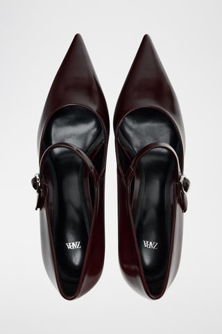 Sapatos de salto envernizados - Bordô