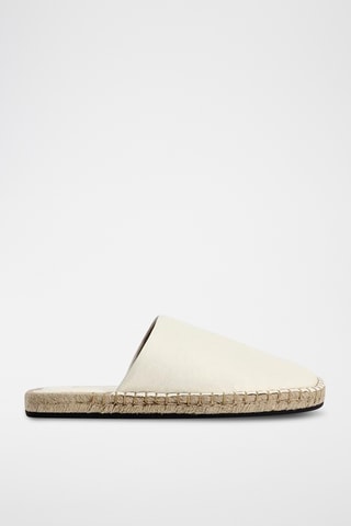 Mules em couro - Branco