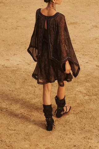 Sandálias em couro - Preto