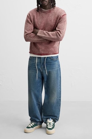 Sapatilhas em couro - Verde-escuro