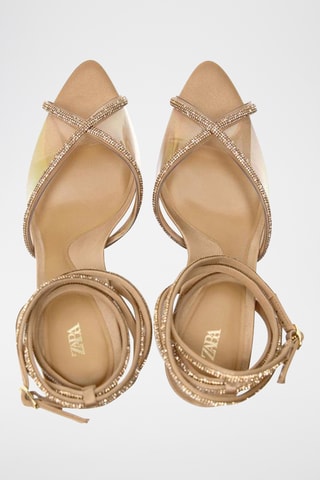 Sandálias de salto- Dourado