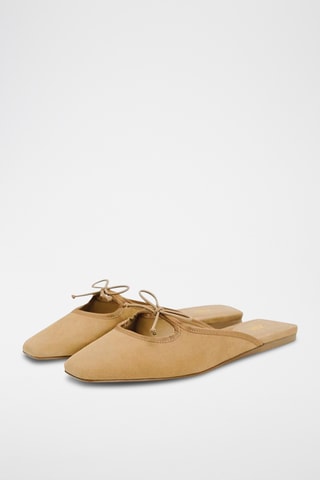 Mules em nobuck - Bege