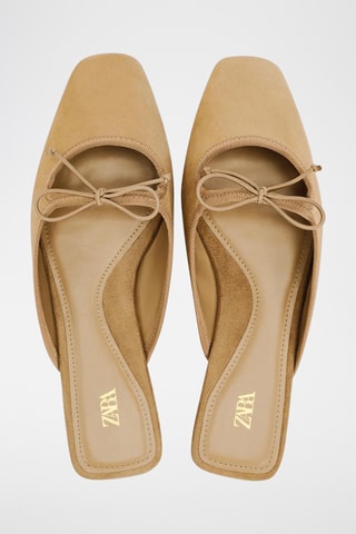 Mules em nobuck - Bege