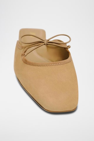 Mules em nobuck - Bege