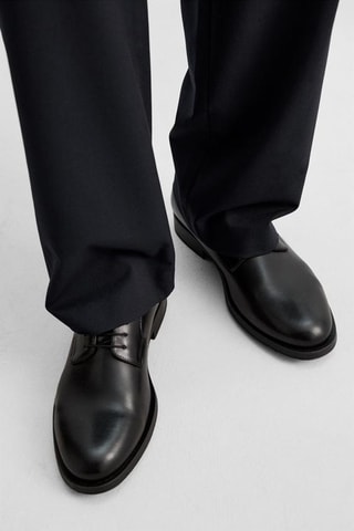 Derbies em couro - Preto