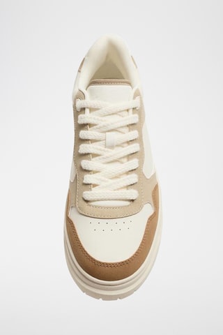 Sapatilhas - Branco e bege