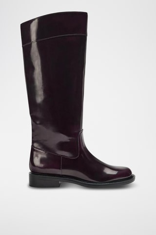 Botas envernizadas- Bordô