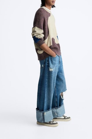 Sapatilhas - Caqui e branco