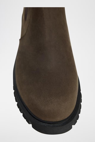 Bottines Chelsea en cuir - Marron