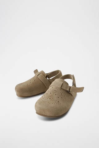 Socas de nobuck - Castanho-claro