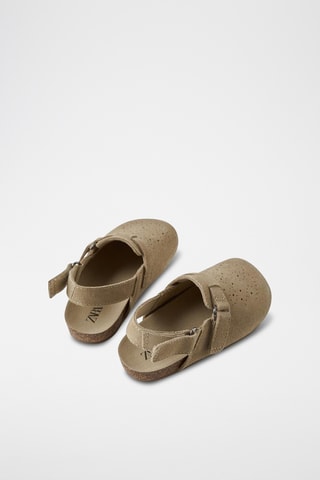 Socas de nobuck - Castanho-claro